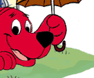 Clifford with umbrella