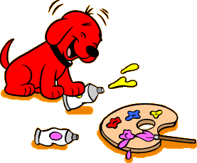 Let's color with Clifford Puppy